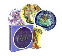 Carte dei Tarocchi del Circolo della Vita,Circle of Life Tarot Cards,Tarot Deck,Card Game,Giochi di divinazione