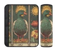 Carte dei tarocchi dell'anatra di Pasqua con motivo vittoriano uovo 2 pz spalla pad per cintura di sicurezza più comfort guida per Van Protector para cinturón de carro