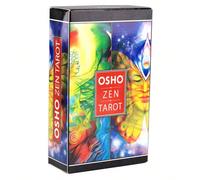 Carte dei Tarocchi Osho Zen - Raffinato mazzo di tarocchi tascabile con superficie liscia, 78 Arcani Maggiori e Minori. Scansiona il codice QR per accedere alla guida del gioco. Carta tessile