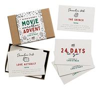 Carte del Calendario Dell'Avvento di Natale 2024 Sorprese Quotidiane Calendario per il Conto Alla Rovescia Felice e Divertente per Tutte le età Carta Bianca 24 Carte