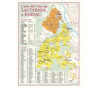 Carte des vins de Sauternes et Barsac