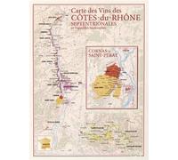 Carte des vins des Côtes du Rhone septentrionales