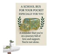 Carte Di Abbraccio Tasca - Schede Scuola Autobus 2D per Bambini Piccoli | Decorazione Manuale Souvenir Per Bambini Insegnanti Genitori Collezionisti