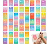 Carte Di Affermazione - 50 Pezzi | Carta Incoraggiante | Carte Con Citazioni Ispiratrici | Carta Di Motivazione | Autoriflessione Quotidiana Motivante Per Donne, Adolescenti E Adulti Per Alle