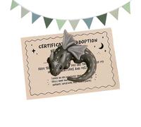 Carte di animali tascabili | Figura anti-stress a forma di drago - Calmante ricordo | Per bambini adolescenti viaggi studenti riunioni di lavoro sale d'attesa colleghi dipendenti laureati team