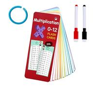 Carte di apprendimento della tavola di moltiplicazione per bambini, 15 carte 1 x 1 gioco educativo divertente, aiuto al calcolo degli studenti della scuola primaria, per la casa e la classe.