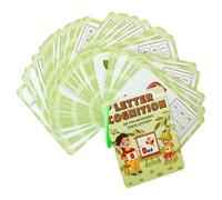 Carte di apprendimento educativo, schede flash per bambini piccoli - Carte di apprendimento 30 pezzi Flash Alfabeto,Giocattolo sensoriale a forma di parole visive, giocattolo