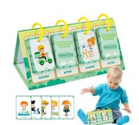 Carte di apprendimento 'istruzione precoce, parole d'azione flash card - Action Cognition Kid Cognition Cards di apprendimento 'inglese,Giocattolo di educazione precoce sicura e inodore per Natale, Gi