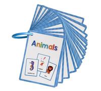 Carte di apprendimento linguistico per bambini, 11 x 8 cm, schede educative per bambini in età prescolare dai 3 agli 8 anni, carte di parole inglesi per bambini piccoli