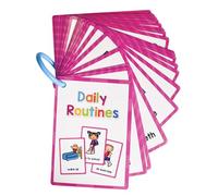 Carte di apprendimento linguistico per bambini, 11 x 8 cm, schede educative per bambini in età prescolare dai 3 agli 8 anni, carte di parole inglesi per bambini piccoli
