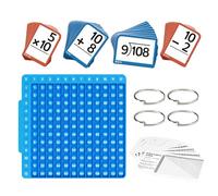 Carte di apprendimento matematica per bambini, giochi educativi con tabellone da gioco, set di carte flash, per bambini da 1 a 6 anni, per e ragazze, per la casa, l'asilo e il compleanno