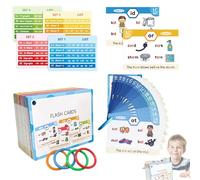 Carte di apprendimento Phonics - Strumenti per imparare le parole visive, Carte educative accattivanti, Set per lo sviluppo del vocabolario, giochi interattivi di root phonics | didattico