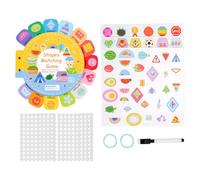 Carte di attività per bambini - Carte di apprendimento colorate Pedagogia, Cartee di sviluppo motorie, giochi creativi per l'istruzione precoce | di finanziamento visivo con colori ad alto contra