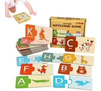 Carte di carta alfabeto, carte con numeri e lettere da abbinare in carta, gioco educativo precoce per l'asilo e la scuola