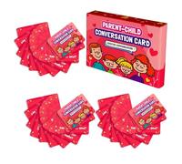 Carte Di Conversazione Interattive, 50 Carte Educative Interattive per Il Dialogo Genitore-Figlio, Carte Di Comunicazione per Lo Sviluppo delle Competenze Linguistiche, 50 Mappa
