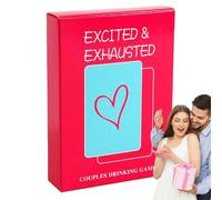 Carte di conversazione per coppie, Coppie Conversation Card Deck, Divertimento romantico Cattivo giocoso Indimenticabile Bomboniera per gli amanti Incontri Attività notturne Bere Valentine Datenight