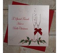 Carte di Cotone Bianco - 63 Carte con Scritta in Inglese ...- Amici Speciali Hanno Fatto la Mano Bianca