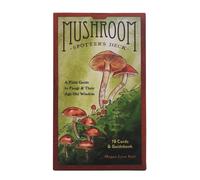 Carte di divinazione da viaggio | Mazzo di tarocchi portatile con funghi | Set di tarocchi compatto, tarocchi a tema fungo, carte di divinazione mistica, collezione di carte Oracle per