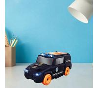 Carte di giocattoli per auto della polizia che spruzza i bambini giocano