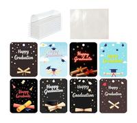 Carte di laurea Altezza monetaria, titolare di denaro di laurea - Decorazione portafoglio titolare del denaro,KeepSake creativo per congratulazioni laureate, Q. 077 cm, Se référer au descriptif,