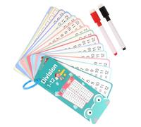 Carte Di Matematica - 15 Pezzi Fogli Di Tabelline Per Bambini | Flash Card Matematica | Addizione Sottrazione Moltiplicazione Divisione | Schede Didattiche Flash Bifacciali | Perforate Per Apprendime