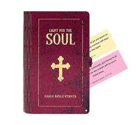 Carte di memoria caratteri - Scatola di cartone resistente, versetti stampati colorati | Set di apprendimento basato su Faith con design portatile, progettato per i bambini che offrono una facile