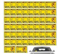 Carte di parcheggio cattive | Segnale di avvertimento per falsi biglietti di parcheggio | 50 divertenti carte "Du hast wie ein Idiot", cattivi biglietti da visita, accessori per auto, scherzi