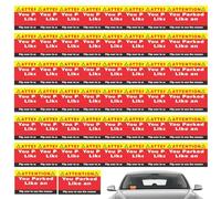 Carte di parcheggio errate, adesivi per parcheggio errati - Segnale di avvertimento biglietto di falso - 50 biglietti per il, note di errate, scherzi, divertenti per a