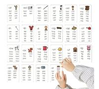 Carte di parole di vocabolario, Schede Flash di apprendimento per la scuola materna - Animali Carte Flash Inglese 22 Fogli - Carte di insegnamento cognizione dei Colori e delle Forme