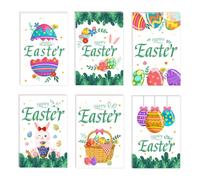 Carte di Pasqua,Carte portamonete di Pasqua | 24 pezzi di biglietti di Pasqua pieghevoli alla rinfusa biglietto di auguri di Pasqua | Biglietti di note di uova di Pasqua per i giovani, gli anziani,