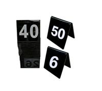Carte di posti a sedere numerati for tavolo da hotel a forma di V