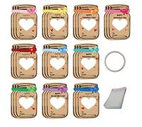 Carte di San Valentino per bambini,Biglietti di San Valentino,Divertenti carte di scambio di barattoli colorati per bambini - Divertenti carte festive per la classe, set di carte di giorno d