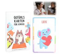 Carte di sentimento per bambini, pedagogicamente preziose, 32 carte mostri di sensazione, per l'asilo e la scuola elementare, promuovere lo sviluppo sociale-emotivo
