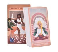 Carte di tarocchi, arte basata sul mito coinvolgente, 12x7x3cm, 78 pezzi Oracle Cards, Mythical Fortune raccontando il mazzo, strumento di orientamento spirituale, per meditazione, divinazione e astro