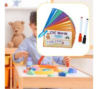 Carte didattiche con le parole CVC per bambini dai 3 ai 5 anni - Forniture