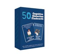Carte Didattiche DBT,Carte Affermazioni DBT Distorsioni Cognitive - Supporto Psicologico Tascabile da 50 Fogli per Pratiche Consapevoli, Migliori Relazioni e Affermazioni