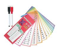 Carte didattiche di moltiplicazione, schede didattiche di divisione, schede flash 15X per studiare, ausili per l'apprendimento della divisione delle equazioni matematiche con penne cancellabili