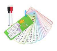 Carte didattiche divisive, Carte didattiche di matematica | Schede flash di moltiplicazione e divisione 15X - Pratica di divisione per studiare carte didattiche con penne cancellabili