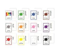 Carte didattiche educative, Carte didattiche in inglese per bambini - Carte didattiche di apprendimento educativo per bambini piccoli all"asilo,Carte di attività per lo sviluppo