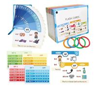 Carte didattiche fonetiche, impara a leggere Fonetics Card - Schede didattiche della famiglia di parole - Forniture scolastiche per la casa, Set di carte di apprendimento