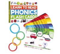 Carte Didattiche Fonetiche - Parole Visive Asilo,Giocattolo Educativo Per Imparare A Leggere Età 4-8 Anni