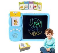 Carte didattiche parlanti, macchina per l'apprendimento della carta, macchina da lettura di parole 2 in 1, carte didattiche udibili, macchina interattiva per la lettura di parole con tablet Dib