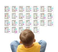 Carte didattiche per asilo, Carte didattiche per bambini piccoli,Carte didattiche per l'apprendimento dei bambini piccoli all'asilo | Carte di attività per il d