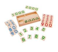 Carte Digitali in Legno, Gioco Educativo Di Matematica, Carte Didattiche 1-9000, Apprendimento, Prescolare, Ragazzi Ragazze Scuola, Viaggi in Auto, Giocattolo