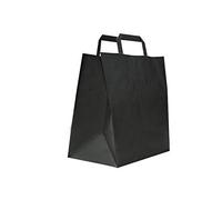 Carte Dozio S.r.l. Shopper in Kraft con fondo quadro, color Nero