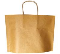 Carte Dozio - Shopper Bbag in Kraft, color Avana, maniglia ritorta, f.to cm 36+10x27+1, cf 25 pz
