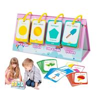 Carte educative forme e colori, set di 96 carte educative prescolari, gioco cognitivo su entrambi i lati, allenamento di riconoscimento visivo per bambini, asilo, aule e attività scolastiche a casa
