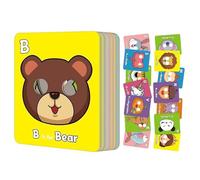 Carte educative per bambini, carte didattiche con animali e lettere per bambini 3 ai 5 anni, gioco interattivo educativo per viaggi in auto, scuola, casa, aula, compleanno, Natale