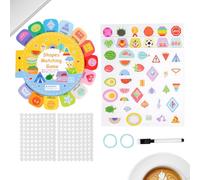 Carte Educative Per L'Asilo - Flashcard Per Lo Sviluppo Della Coordinazione Manuale - Carte Per Abbinamento Delle Forme | Per Viaggi Scuole Scuola Materna Istruzione Parentale Asilo E Gite