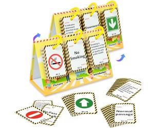 Carte Educative Segnali Stradali 72Pezzi, Materiale Carta Alta Qualità Disegni A Fumetti - Giocattolo Apprendimento Sicurezza Bambini 3+ - Per Casa Scuola Viaggi, Genitori Insegnanti